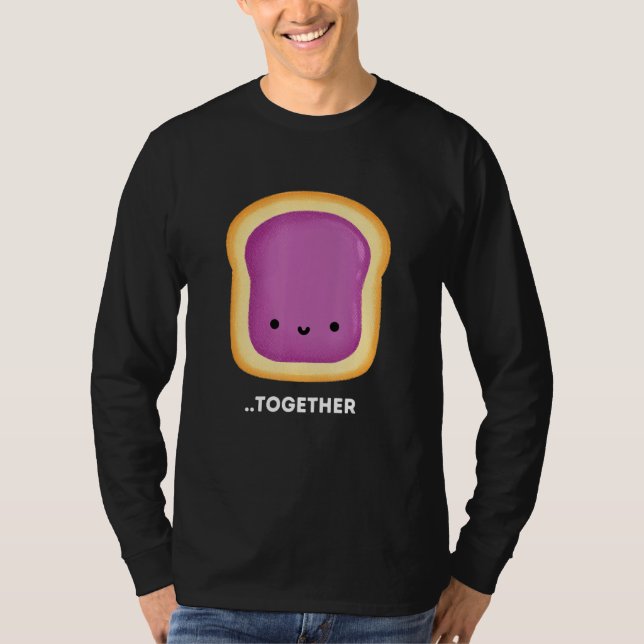 Camiseta Better Together 2 of 2 Cute Couples Peanut Butter  (Anverso)