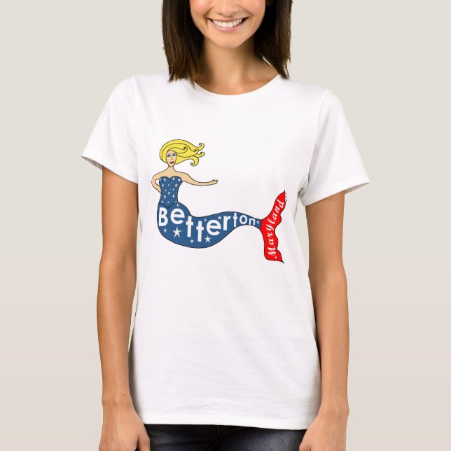 Camiseta Betterton, sirena de Maryland (Anverso)