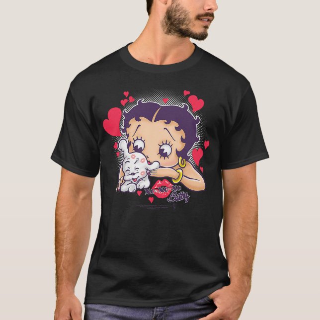 Camiseta Betty Boop Puppy Love (Anverso)