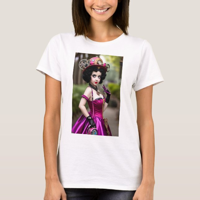 Camiseta Betty Boop Steampunk Shirt (Anverso)