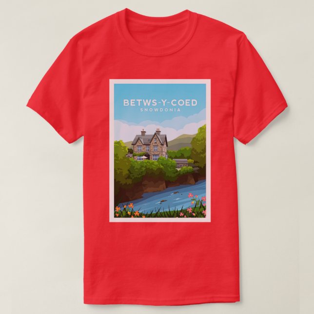 Camiseta Betws Y Coed Snowdonia North Wales (Diseño del anverso)