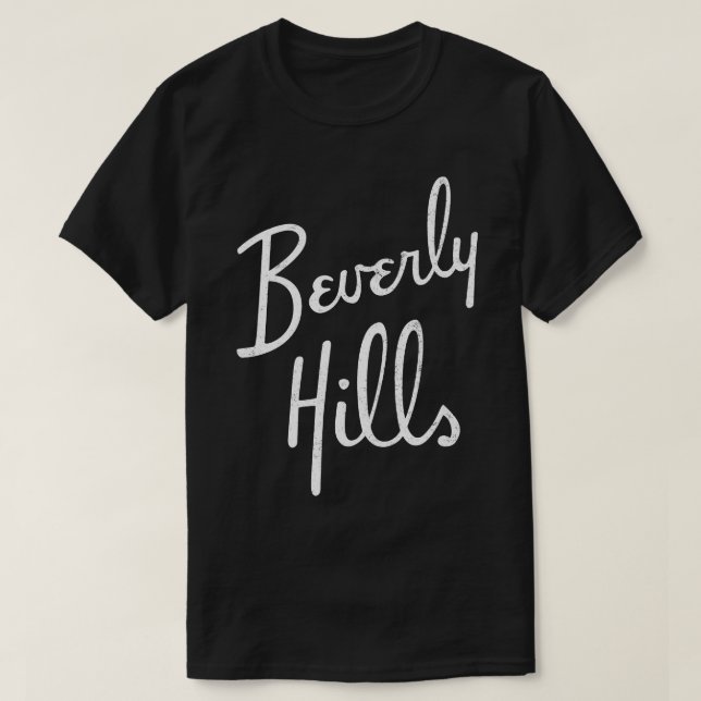 Camiseta Beverly Hills vintage (Diseño del anverso)