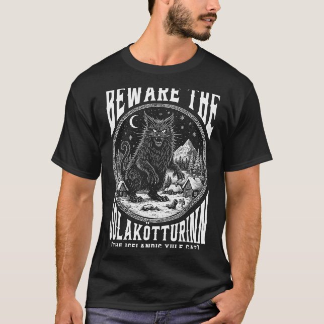 Camiseta Beware The Jolakotturinn Yule Cat Icelandic Christ (Anverso)