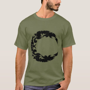 Camiseta Bewitando la silueta de luna de negro