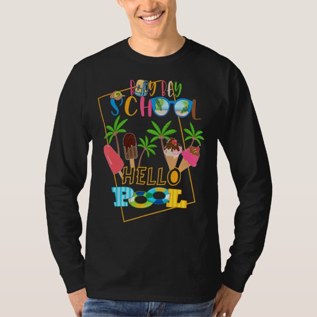 Camiseta Bey Bey School Hello Pool de profesores de verano (Anverso)