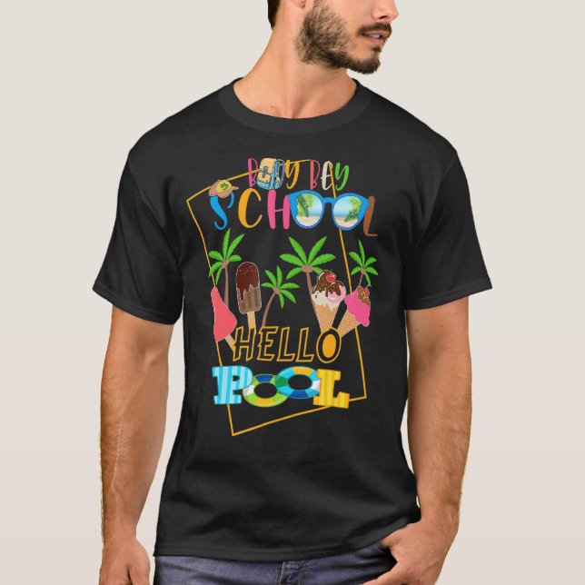 Camiseta Bey Bey School Hello Pool de profesores de verano (Anverso)