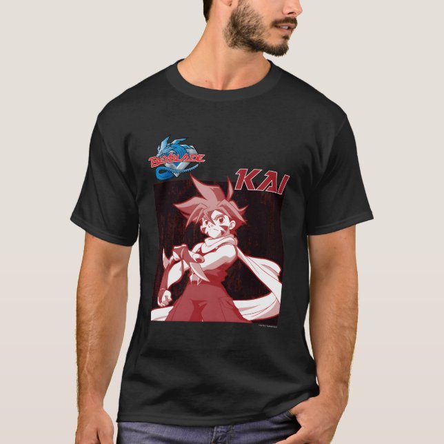 Camiseta Beyblade Generation 1 Kai (Anverso)