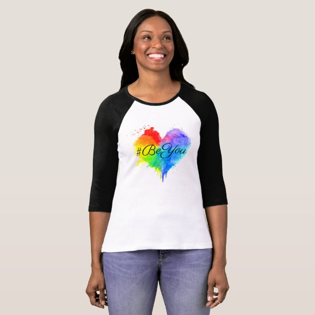 Camiseta #BeYou Raglan T Shirt (Anverso completo)
