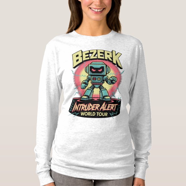 Camiseta Bezerk Intruder Alert World Tour Retro Arcade  (Anverso)