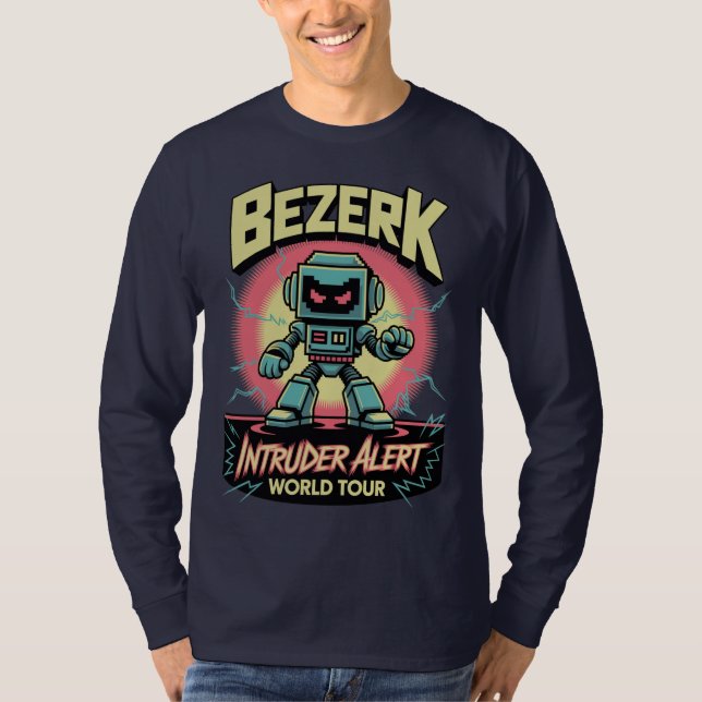 Camiseta Bezerk Intruder Alert World Tour Retro Arcade  (Anverso)