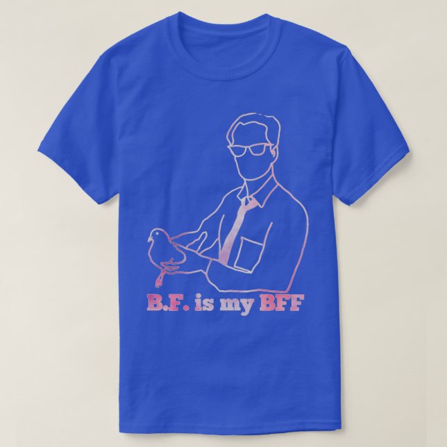 Camiseta BF Skinner es mi rosa BFF (Diseño del anverso)