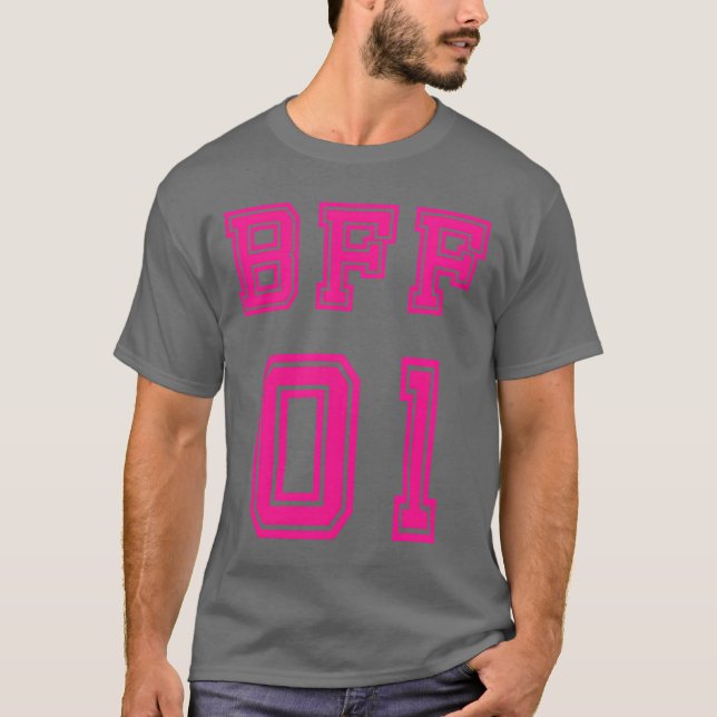 Camiseta BFF 01 Mejores Amigos Para Siempre BFF Para 2 Mejo (Anverso)