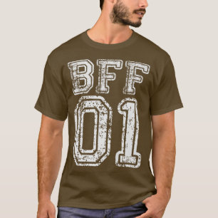 Camiseta BFF 01 Mejores Conjuntos de Amigo
