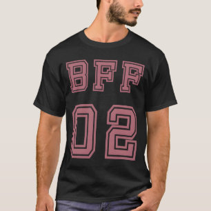 Camiseta BFF 02 Mejor Amigos Para Siempre BFF Para 2 Mejore