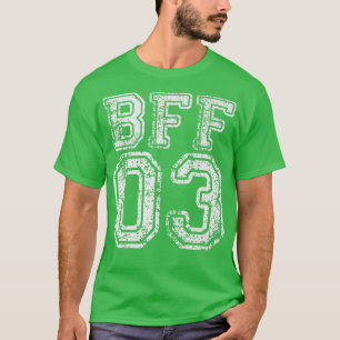 Camiseta BFF 03 Mejores Conjuntos de Amigo