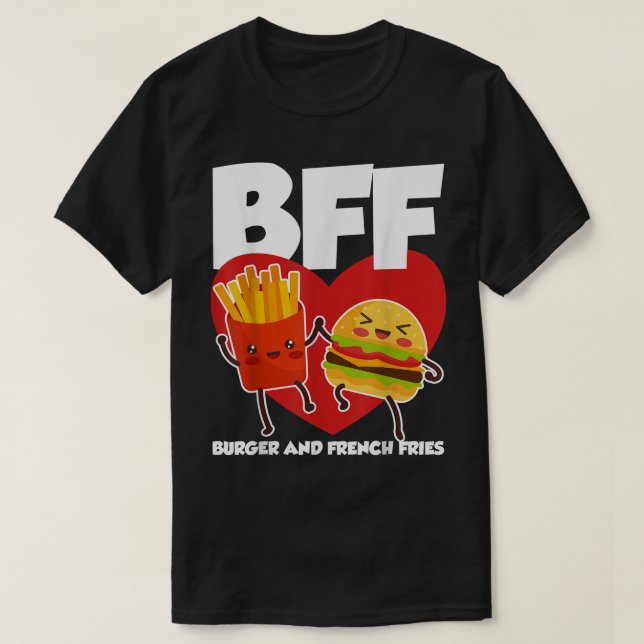Camiseta BFF Burger And Fries  (Diseño del anverso)