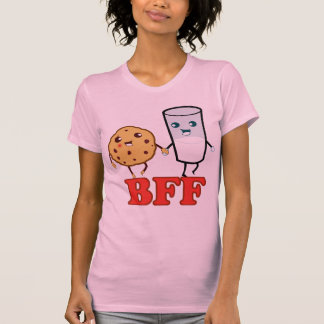 Camiseta BFF, galleta y leche