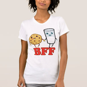 Camiseta BFF, galleta y leche - modificados para requisitos