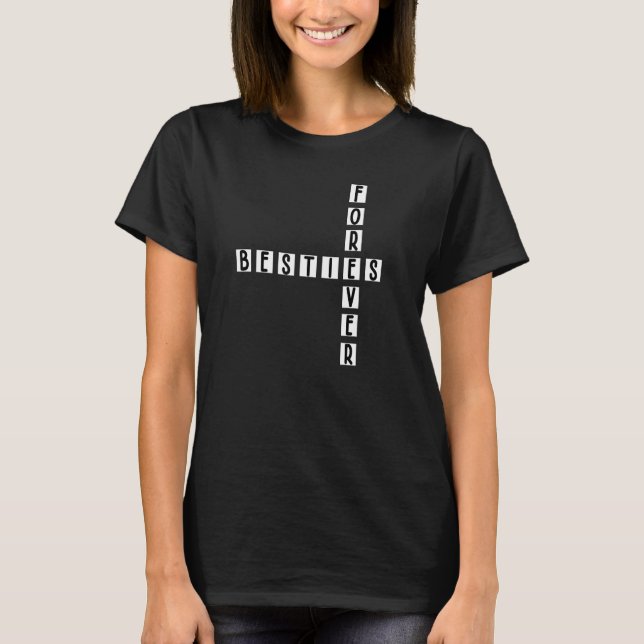 Camiseta Bff Puzzle & Crossword Fun Bestis For ever 1 (Anverso)