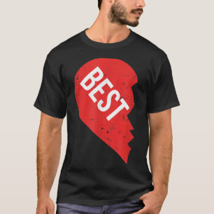 Camiseta BFF Trata A La Mejor Mitad De Amigos Del Corazón