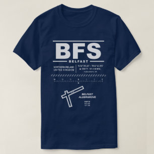 Camiseta BFS T-Shirt del Aeropuerto Internacional de Belfas