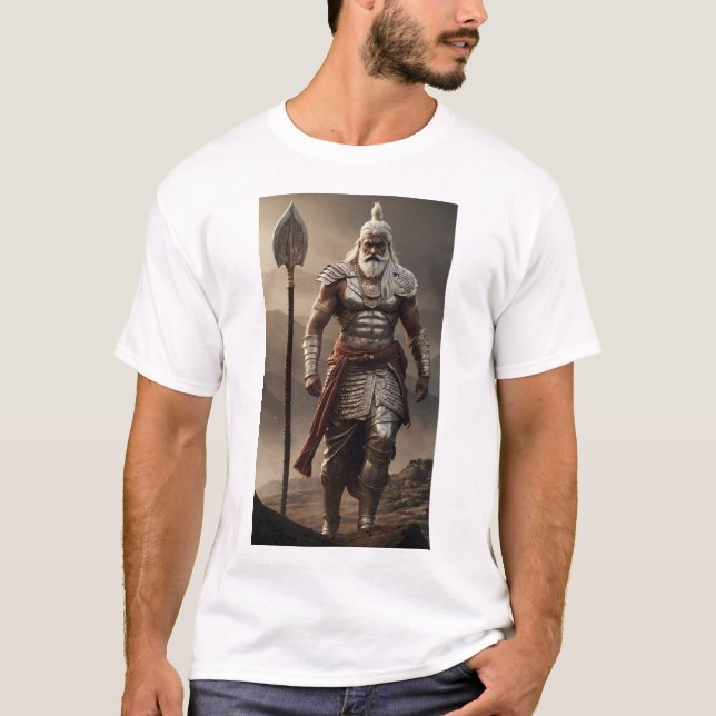 Camiseta Bhishma: Guardián de la mitología india de Hastina (Anverso)