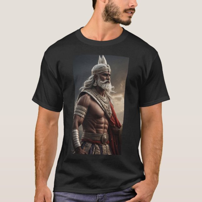 Camiseta Bhishma: Protector del héroe de mitología de Hasti (Anverso)