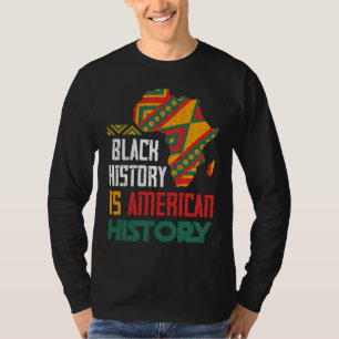 Camiseta BHM Black Americans Orgulloso African American Bla