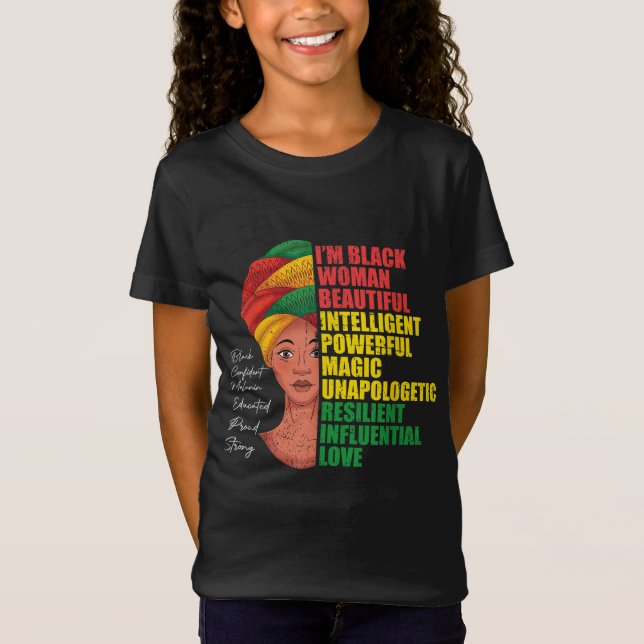 Camiseta BHM Mujeres africanas historia negra afroamericana (Anverso)