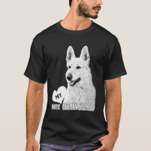 Camiseta Bhymer Love My White German Shepherd
