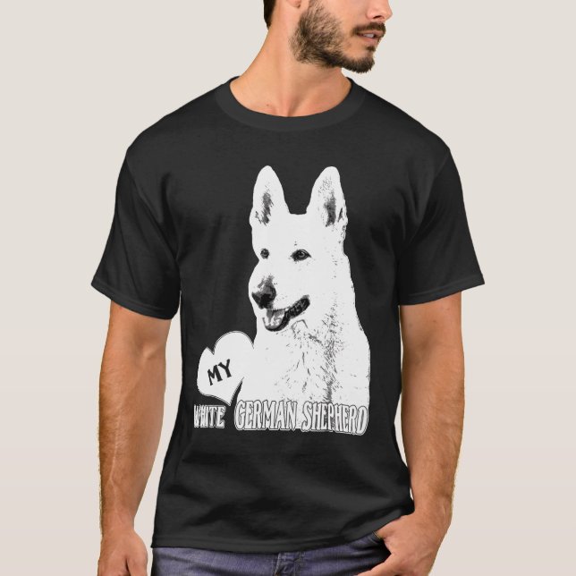 Camiseta Bhymer Love My White German Shepherd (Anverso)