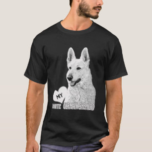 Camiseta Bhymer Love My White German Shepherd