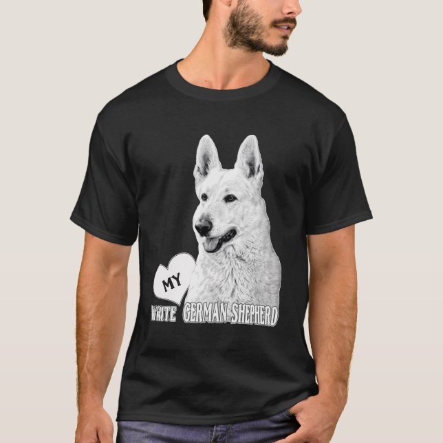 Camiseta Bhymer Love My White German Shepherd (Anverso)