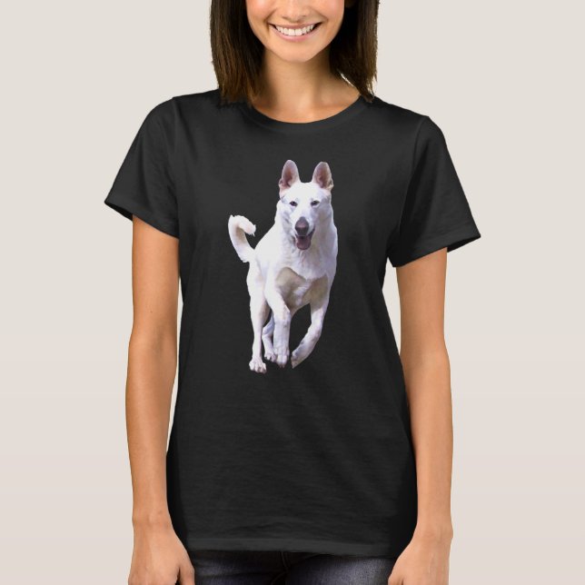 Camiseta Bhymer White German Shepherd T (Anverso)