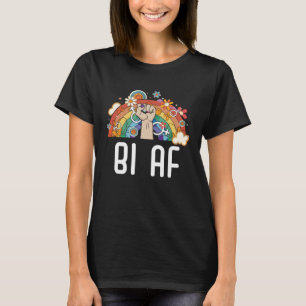Camiseta Bi AF Bisexual Marcha del Orgullo Arcoiris Bisexua
