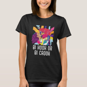 Camiseta Bi Hook O Bi Crook Bisexual Orgullo Arcoiris Bisex