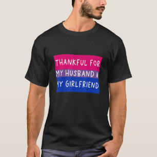 Camiseta Bi Love, poliamorista, agradecido por el marido Gi