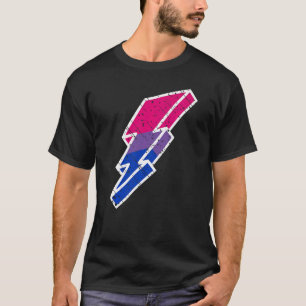 Camiseta Bi Orgullo Perno Relámpago Lindo Desfile Lgbtq Sut
