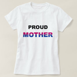 Camiseta BI orgulloso LGBT de la madre