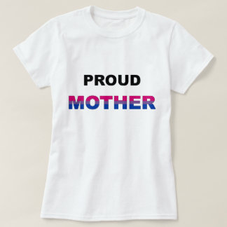 Camiseta BI orgulloso LGBT de la madre