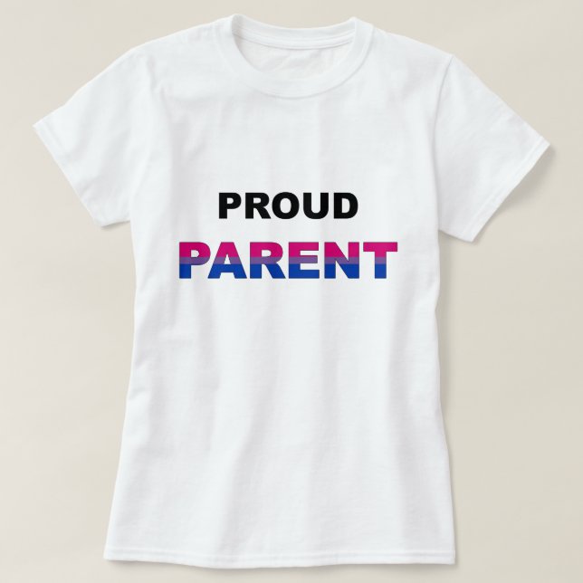 Camiseta BI orgulloso LGBT del padre (Diseño del anverso)
