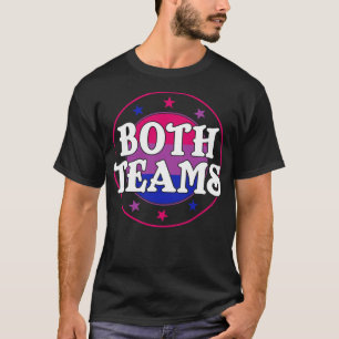 Camiseta Bi Pride ambos equipos divertidos Bisexual LGBT