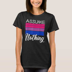 Camiseta Bi Pride Asume Nada Bisexual Bandera Lgbt Awaren