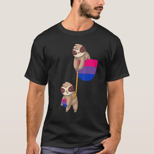 Camiseta Bi Pride Slote Pocket Bisexual Bandera Bisexualida (Anverso)