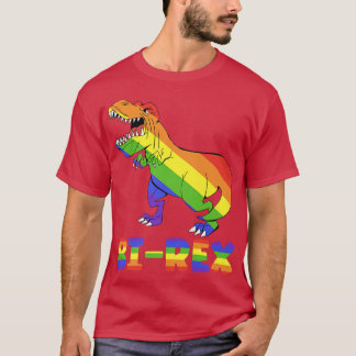 Camiseta Bi-Rex Rainbow Dino, Orgullo Mes lgbt lgbtq Premiu