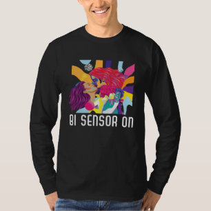 Camiseta Bi Sensor En Arcoíris De Orgullo Bisexual Bisexual