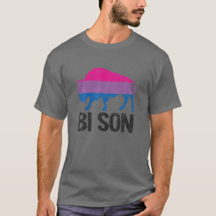 Camiseta Bi Son Funny Orgullo Bisexual Pun Arcoiris Bandera