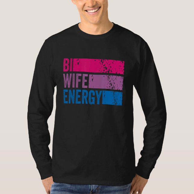 Camiseta Bi Wife Energy Lgbtq 2 (Anverso)