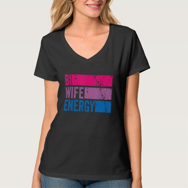 Camiseta Bi Wife Energy Lgbtq 2 (Anverso)