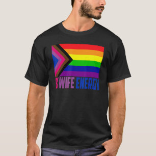 Camiseta Bi Wife Energy Lgbtq Apoya El Mes Del Orgullo Lgbt